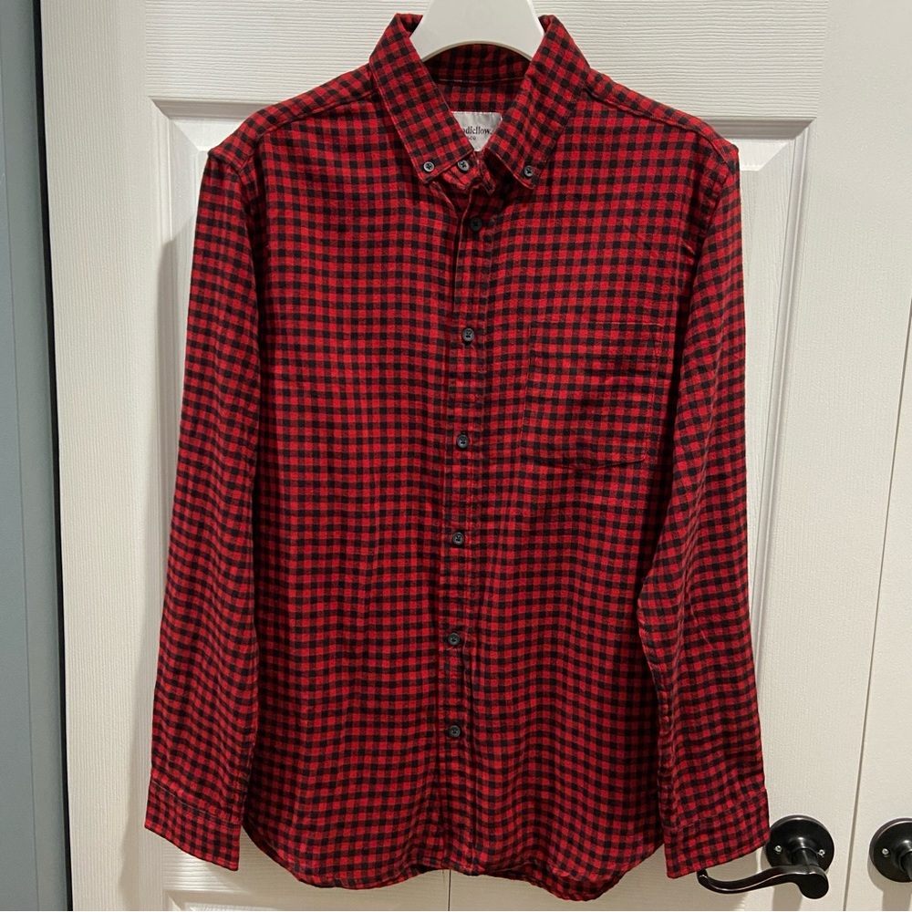 Goodfellow & Co. Red Check Flannel Shirt